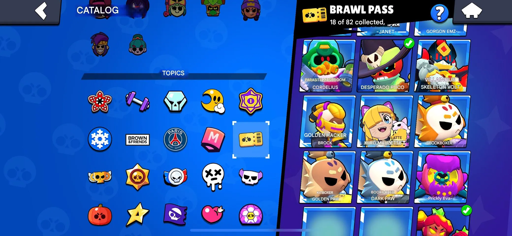 BS1911 48k Trophies 87 Brawlers 13 Hypercharges 17 Maxed incl Candy Cane Crow Winter Shelly Mutant Fang Lola Crow Kit Surge Gray 